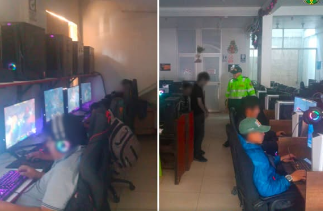 POLICÍA INTERVIENE A ESCOLARES EN CABINAS DE INTERNET DURANTE HORARIO DE CLASES EN ABANCAY
